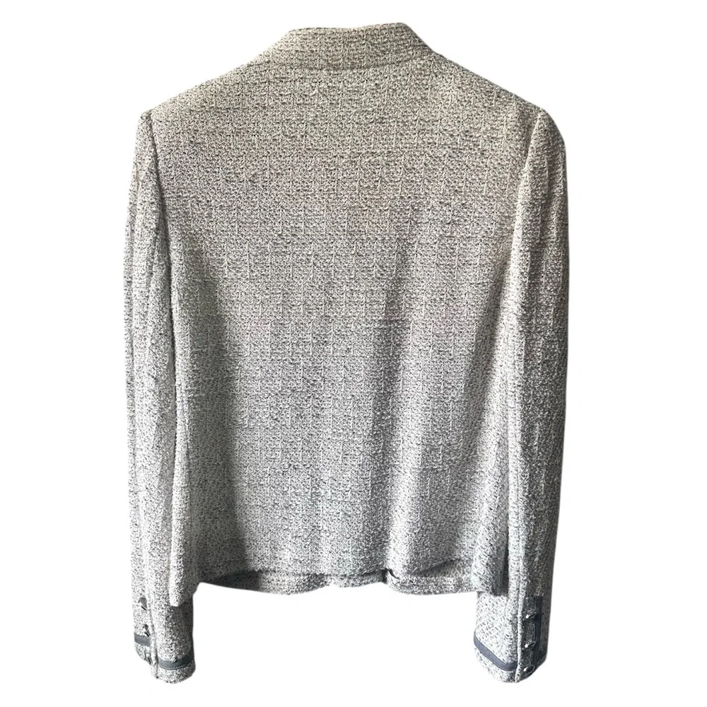 St John Collection Knitted Jacket Cream Size 14 Wool - Picture 2 of 8